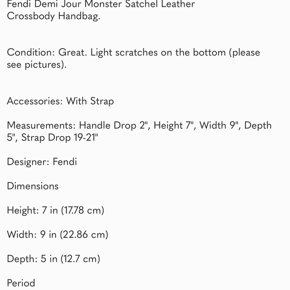 Authentic Fendi mini Demi Jour monster penguin - Picture 9 of 9